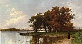 Island, Paintings - Early Autumn on Long Island by Alfred Thompson Bricher